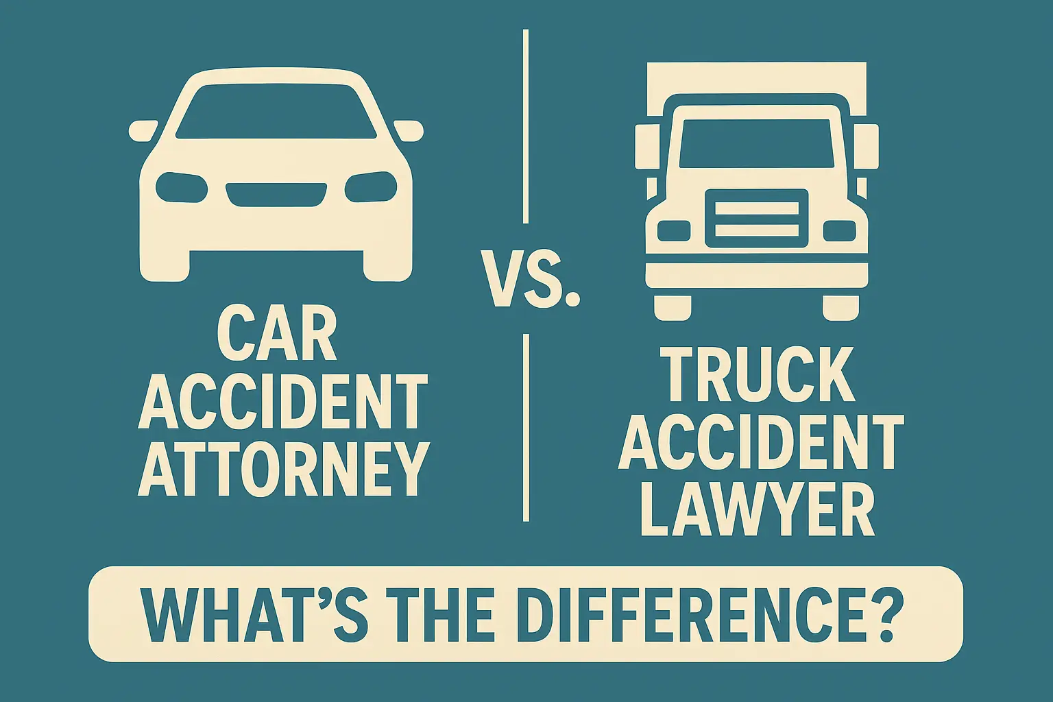 Car Accident Attorney vs. Truck Accident Lawyer: What’s the Difference? Thumbnail