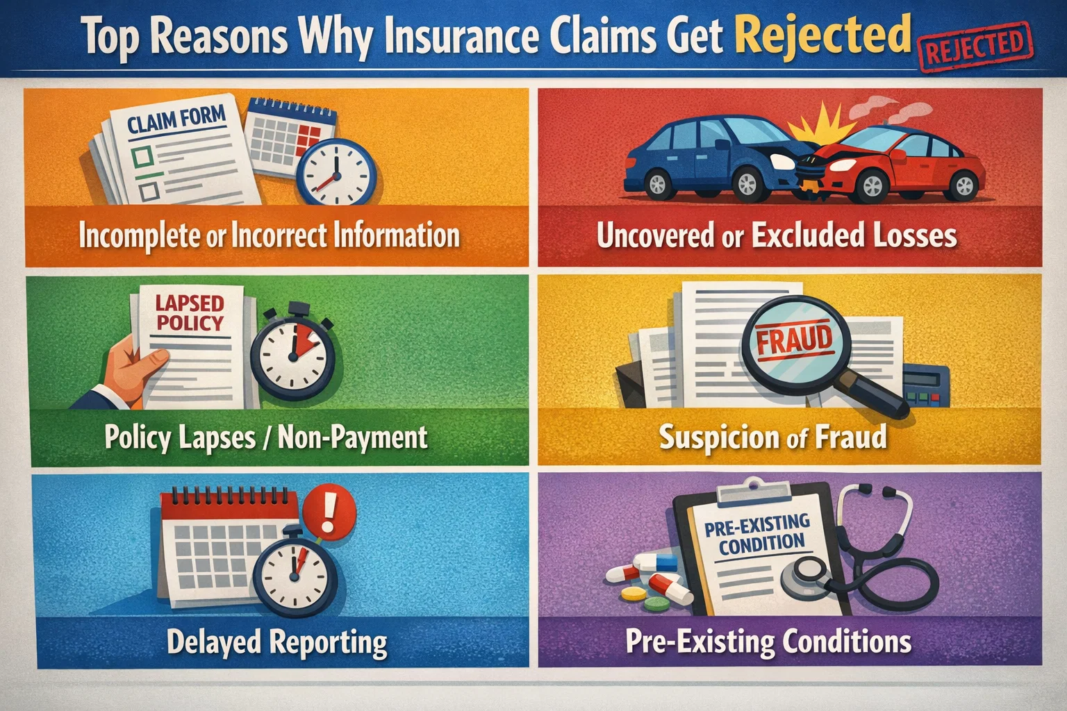 Top Reasons Why Insurance Claims Get Rejected Thumbnail
